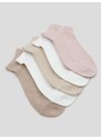Sinsay - Sada 5 párů ponožek - béžová