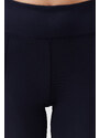 Trendyol Navy Blue Scuba/Diving Fabric Relaxed Fit Flare Knitted Sports Sweatpants