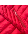 J.STYLE Červená prošívaná dámská bunda pro přechodné období (5M783-270)