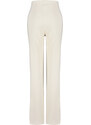 Trendyol Ecru Premium Wide Leg Woven Trousers