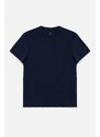 Avva Men's Khaki Burgundy Navy 3-Pack 100% Cotton Crew Neck Regular Fit T-shirt