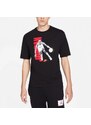 Jordan vintage wash crossover ss gfx crew BLACK