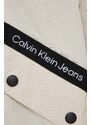 Dětská bunda Calvin Klein Jeans béžová barva