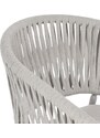 Světle šedá čalouněná zahradní jídelní židle Bizzotto Florencia