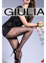 Giulia Černé vzorované punčochy Eva 1 20 DEN