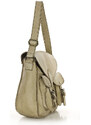 Marco Mazzini handmade Kožená kabelka přes rameno Mazzini MM235 béžová