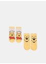 Sinsay - Sada 2 párů ponožek Winnie the Pooh - žlutá
