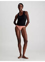 Spodní prádlo Dámské kalhotky STRING THONG (DIPPED) 000QD5154ELWG - Calvin Klein