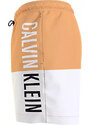 Pánské plavky Tkaný spodní díl MEDIUM DRAWSTRING-BLOCK KM0KM00994SAN - Calvin Klein