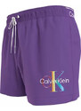 Pánské plavky Tkaný spodní díl SHORT DRAWSTRING KM0KM01007VBT - Calvin Klein