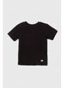 Dětské tričko Lacoste černá barva