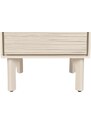 Béžový dřevěný noční stolek ZUIVER MORNING 45 x 40 cm