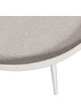 Hoorns Krémově bílý kovový konferenční stolek Buster 58 cm