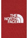 Mikina The North Face pánská, červená barva, s kapucí, s potiskem, NF0A880UPOJ1