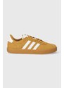 Semišové sneakers boty adidas VL COURT 3.0 žlutá barva, ID9183