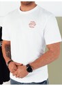 Dstreet Jedinečné bílé tričko s nápisem