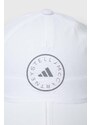 Kšiltovka adidas by Stella McCartney bílá barva, s potiskem, IU1834