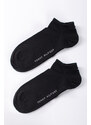 Tommy Hilfiger Černé kotníkové ponožky Sneaker - dvojbalení