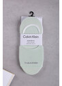 Calvin Klein Dámské mátově bílé balerínkové ponožky Footie Mid-Cut - dvojbalení