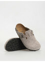 Birkenstock Boston Suede Embossed Narrow (emboss dots stone coin)šedá