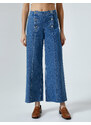 Koton Wide Leg Jeans High Waist Buttoned Jeans - Sandra Jeans