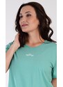 Vienetta Dámská noční košile s krátkým rukávem Alena - zelená