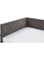 Antracitová manšestrová postel Meise Möbel Cool II. 120 x 200 cm s úložným prostorem