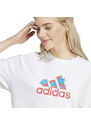 Dámské tričko adidas Flower Pack Badge of Sport bílá IT1421