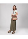 Anekke crossbody kabelka s odepínacím popruhem Peace & Love Camel