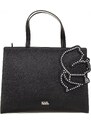Karl Lagerfeld dámská kabelka s aplikací a logem černá