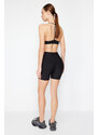 Trendyol Black Gathering Stitch Detail Knitted Sports Shorts Tights