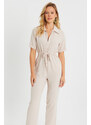 Cool & Sexy Women's Jumpsuit Vanilla Q985