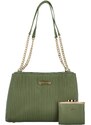 Chrisbella Luxusní dámská kabelka přes rameno Angelika, zelená