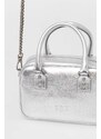 Kožená kabelka Pinko stříbrná barva, 102791.A0F8