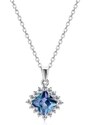 Royal Exklusive Royal Fashion stříbrný pozlacený náhrdelník Alexandrit DGPS0037-WG