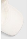 Bavlněná baseballová čepice Marc O'Polo bílá barva, s aplikací
