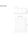 Světle šedá sametová dvoulůžková postel Windsor & Co Horizon 160 x 200 cm s úložným prostorem