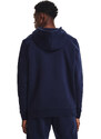 Pánská mikina Under Armour Essential Fleece Fz Hood Midnight Navy