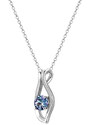 Royal Fashion stříbrný pozlacený náhrdelník Alexandrit DGPS0048-WG