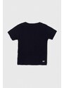 Dětské tričko Lacoste tmavomodrá barva