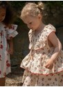 Dětské bavlněné šaty Konges Sløjd oranžová barva, mini