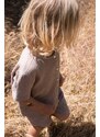 Dětské bavlněné šortky Konges Sløjd béžová barva, hladké