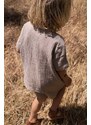 Dětské bavlněné šortky Konges Sløjd béžová barva, hladké