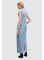 Džínové šaty AllSaints BLAIR DENIM DRESS maxi, W183DA