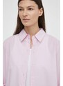 Bavlněná košile Marc O'Polo růžová barva, regular, s klasickým límcem