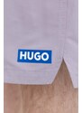 Kraťasy Hugo Blue pánské, fialová barva
