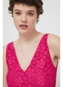 Šaty Desigual LACE růžová barva, mini, 24SWVW48
