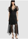 Šaty AllSaints RAYNA LACE DRESS černá barva, maxi, WD574Z