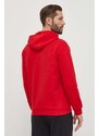 Mikina adidas pánská, červená barva, s kapucí, s potiskem, IS8338