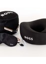 Cestovní sada - páska na oči, polštářek pod krk a špunty do uší BOSS Black Travel Kit 3-pack